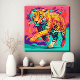 Painting by Numbers Leopard Abstract